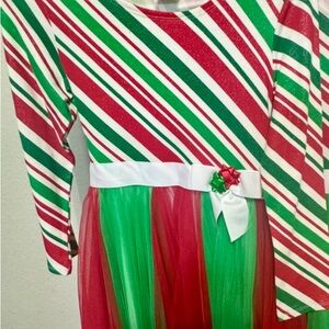 Festive Striped Kids Costume